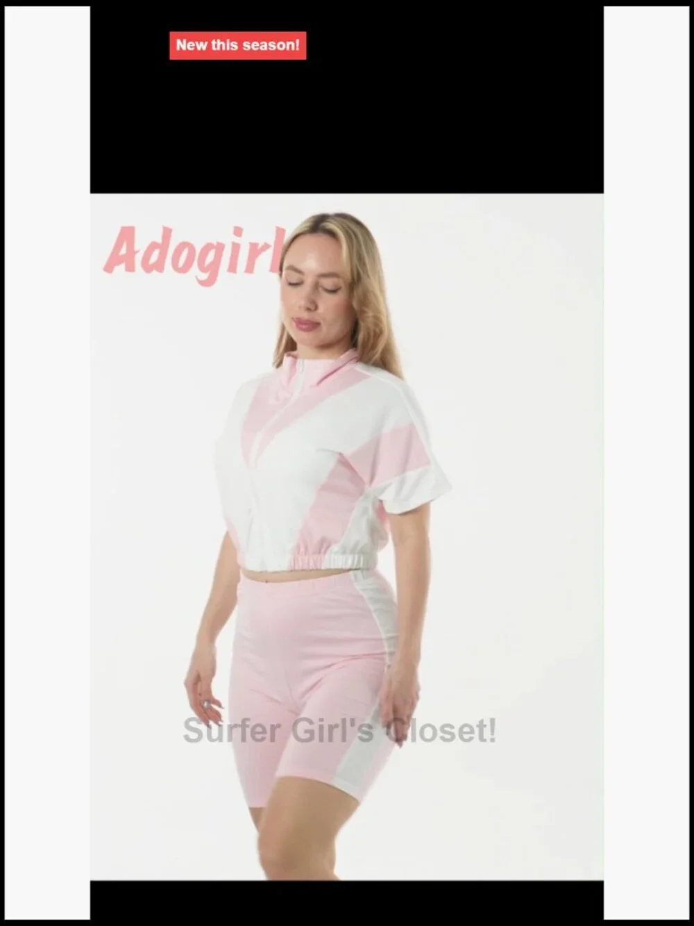 2 Piece Color Block Zip Up Cropped Jacket & Bodycon Shorts Lounge Set
